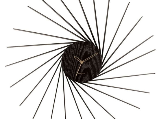 Ρολόι Τοίχου Helix KA5890BK Φ68x6,5cm Black Karlsson Ξύλο