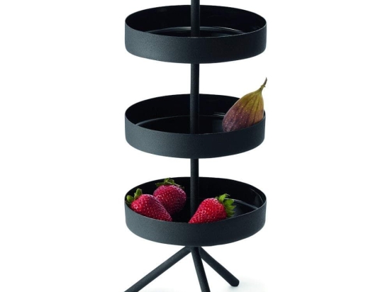 Ορντερβιέρα 3 Θέσεων Felix 238036 15x15x38cm Black Philippi Αλουμίνιο