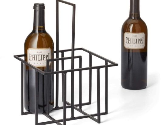 Κάβα 4 Θέσεων Cubo 119004 20x20x33cm Black Philippi Μέταλλο