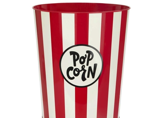 Κάδος Απορριμμάτων Pop Corn 27777 22x26cm Red-Ecru Balvi Μέταλλο