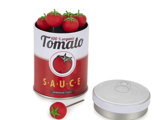 Πιρουνάκια Για Σνακ Tomato 27302 7x7x10cm Multi Balvi Ανοξείδωτο Ατσάλι