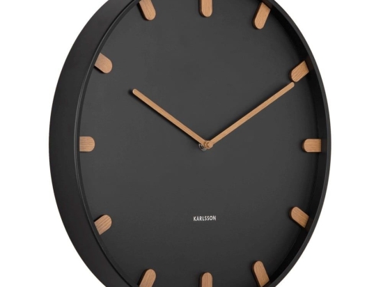 Ρολόι Τοίχου Grace KA5942BK 40x4,5cm Black Karlsson Μέταλλο