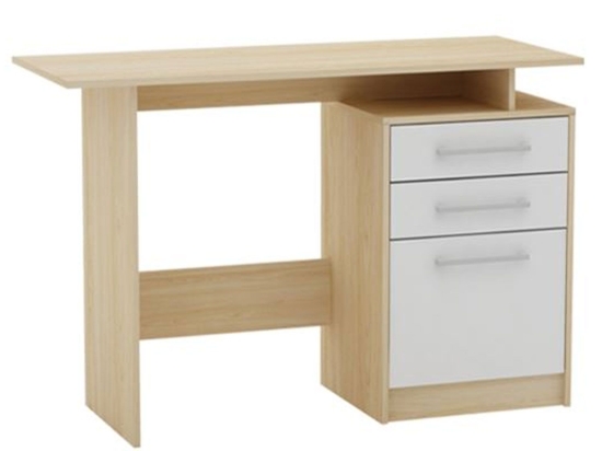 Γραφείο Decon ΕΟ3036,7 Απόχρωση Σημύδας/Aσπρο 120x48cm