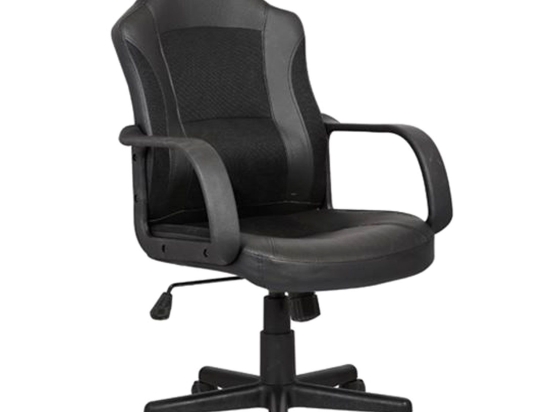 Πολυθρόνα Διευθυντή BF2850 ΕΟ298,1 Μαύρο Mesh/PU 54x62x98/107 cm