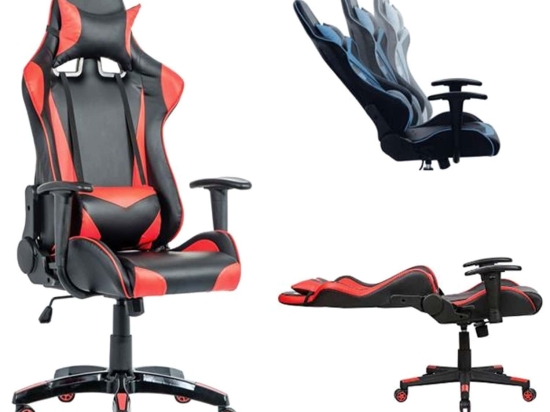 Gaming Πολυθρόνα Διευθηντή Pu BF8050 ΕΟ577 Μαύρο/Κόκκινο 67x63/134x125/135cm