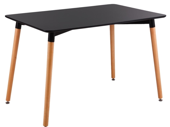 Τραπέζι Art Ε7088,2 Μαύρο 120x80cm Mdf,Ξύλο