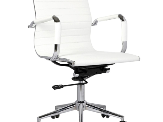 Πολυθρόνα BF3301 ΕΟ268,1 Χαμηλή Πλάτη Λευκή 54x59x95/105 cm