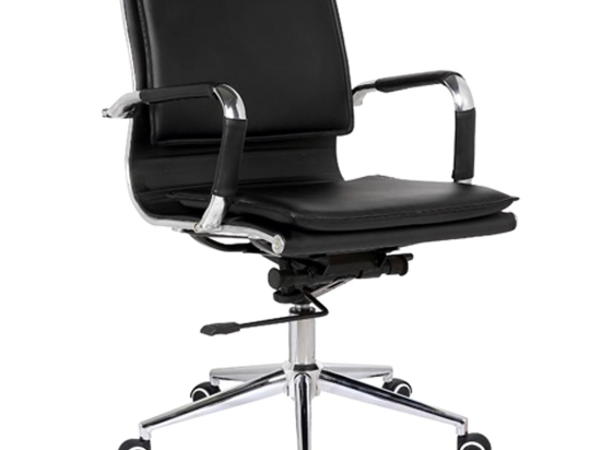 Πολυθρόνα BF3601 ΕΟ243 Χαμηλή Πλάτη Μαύρη 54x59x95/105 cm