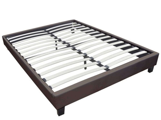 Υπόστρωμα-Κρεβάτι Wilton Ε2015,3LB Pu K/D Dark Brown 90x200cm Μονό