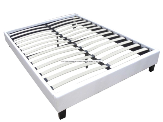 Υπόστρωμα-Κρεβάτι Wilton Ε2015,4L Pu K/D Aσπρο 150x200cm Διπλό Ξύλο,Ύφασμα