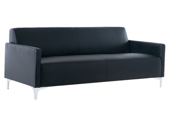 Καναπές 3-Θέσιος Style Ε948,32 K/D Pu Μαύρο 164x71x72 cm Τεχνόδερμα