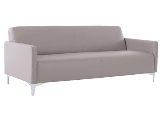 Καναπές 3-Θέσιος Style Ε948,34 K/D Pu Sand-Grey 164x71x72 cm Τεχνόδερμα