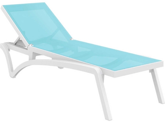 Ξαπλώστρα Pacific White/Turquoise 53-0099 Siesta