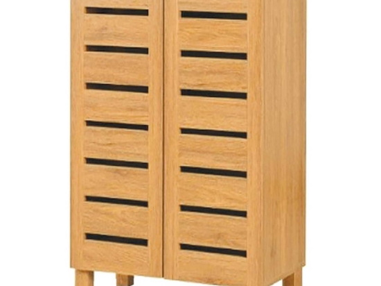 Παπουτσοθήκη 2 Πόρτες Natural 39-0037 60Χ33Χ87cm Μελαμίνη