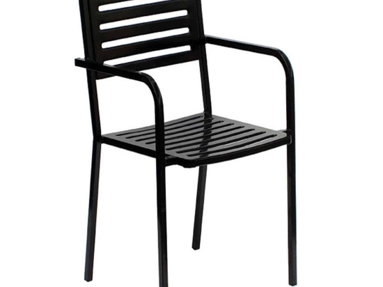 Πολυθρόνα Μεταλλική Ristretto Μαύρο 24-0092 52Χ52Χ85cm