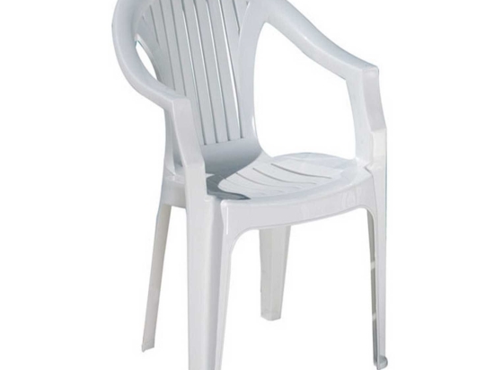 Πολυθρόνα Πλαστική Lola White 02-0260 56X40X78cm Siesta