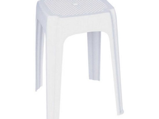 Σκαμπό Luna White 02-0202 Siesta Πλαστικό