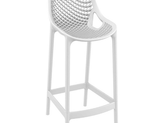 Σκαμπό Μπαρ Air 65 White 20-0372 44X51X65/95cm Siesta Πολυπροπυλένιο
