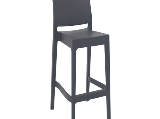 Σκαμπό Μπαρ Maya 75 Dark Grey 20-0381 45Χ51Χ108cm Siesta Πολυπροπυλένιο