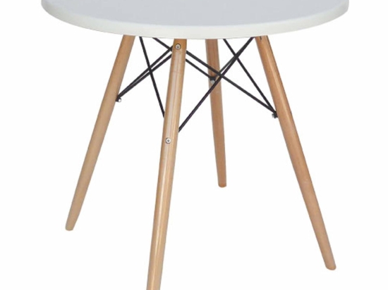 Τραπέζι Randy Werzalit White 08-0012 Φ70cm Werzalit,Ξύλο