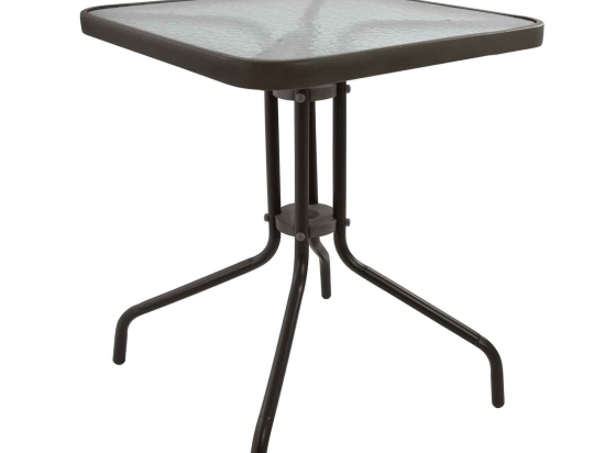 Τραπέζι Figo Μεταλλικό Hm5035.02 Καφέ 60Χ60Χ72cm