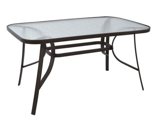 Τραπέζι Bruno Μεταλλικό Καφέ Hm5106.02 140Χ80Χ72 cm