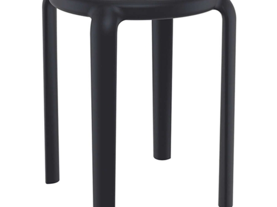 Σκαμπό Μπαρ Tom 20.0779 34x34x45cm Black Siesta