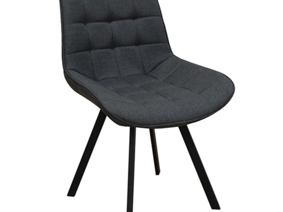 Καρέκλα Mira 11.1599 51x59x86cm Με Ύφασμα Grey Zita Plus