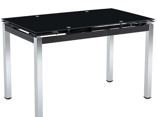 Τραπέζι Επεκτεινόμενο 09.0670 London 120-160cm 70x75cm Black Zita Plus
