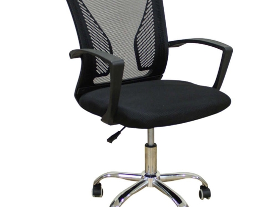 Πολυθρόνα Γραφείου A9880 01.0408 58x61x87-96cm Mesh Black Zita Plus
