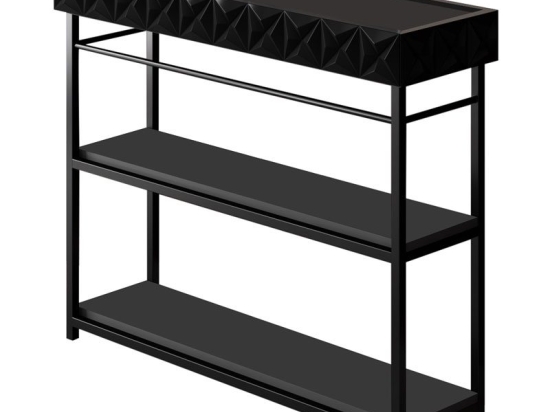 Κονσόλα PWF-0629 pakoworld ανθρακί-μαύρο 102x32x83εκ