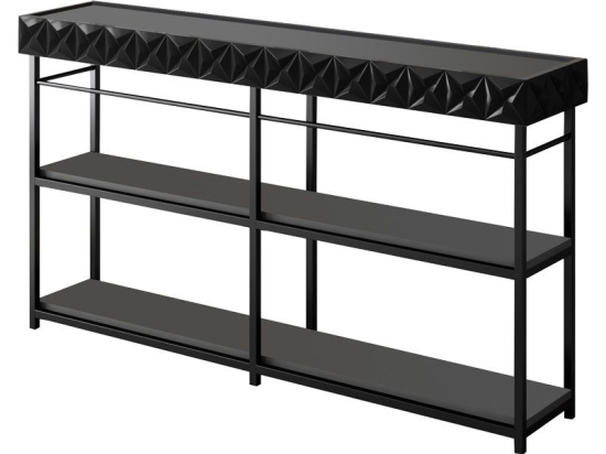 Κονσόλα PWF-0629 pakoworld ανθρακί-μαύρο 152x32x83εκ