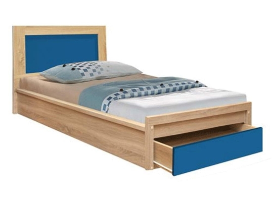 Κρεβατι Με Συρταρι Playroom Hm330.01 Sonama-Σιελ 190x90 cm Μονό Μελαμίνη
