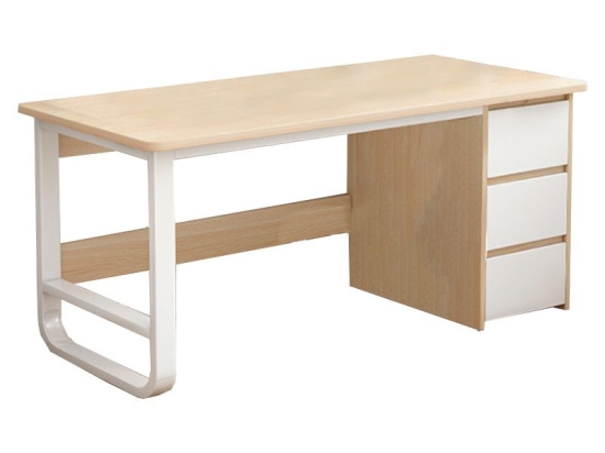 Γραφείο Salto pakoworld με συρταριέρα MDF φυσικό-λευκό 120x48x74εκ