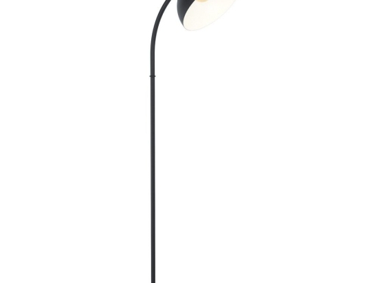 Φωτιστικό Δαπέδου Lubenham 43166 Black-Brown Eglo Μέταλλο,Ξύλο