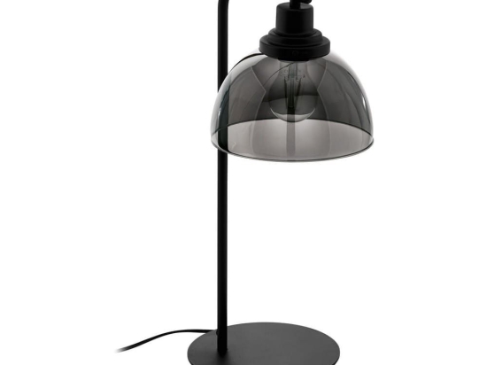 Φωτιστικό Επιτραπέζιο Beleser 98386 Black-Clear Eglo Μέταλλο,Γυαλί