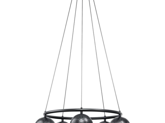 Φωτιστικό Οροφής Κρεμαστό Cantallops 98455 Black Eglo Μέταλλο