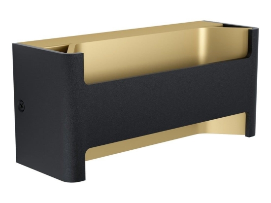 Φωτιστικό Τοίχου - Απλίκα Led Feloniche 98545 Black-Gold Eglo Αλουμίνιο, Πλαστικό