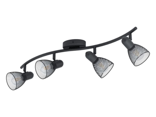 Φωτιστικό Οροφής Spot Carovigno 98623 Black Eglo Μέταλλο