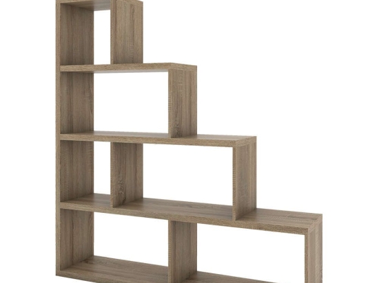 Βιβλιοθήκη Scala Sonoma 138x30x151cm 24-0474 Μοριοσανίδα, Μελαμίνη