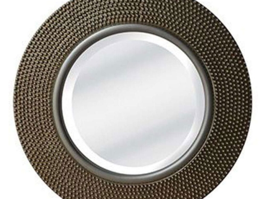 Καθρέπτης Dots Antique D80x4cm 11-0154 Ξύλο Paulownia