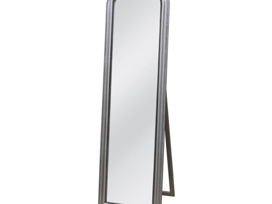 Καθρέπτης Δαπέδου Louis 11-0364 50xH170cm Antique Silver Ξύλο,Γυαλί