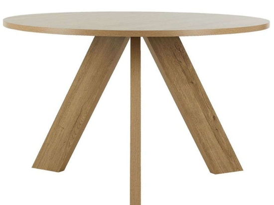 Τραπέζι Delta 02-0488 Φ120x74cm Dark Oak Ξύλο,Μελαμίνη