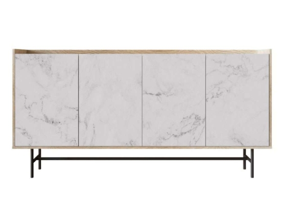 Μπουφές Stockholm 05-0562 161x39,5x80cm Multi Μοριοσανίδα, Μέταλλο