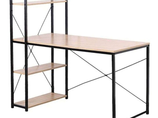Γραφείο Με Βιβλιοθήκη Progress 28-0244 120x64xH120cm Sonoma-Black