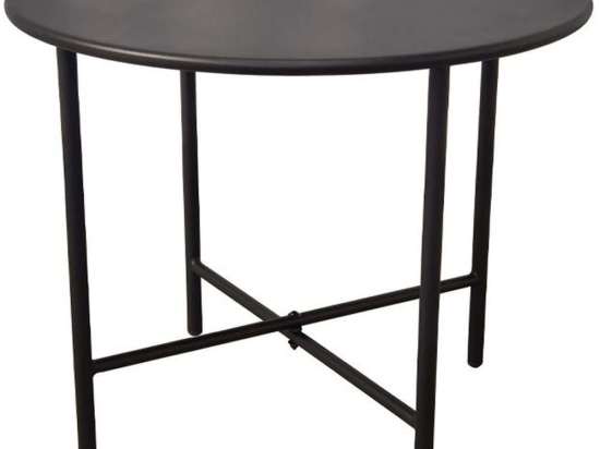 Τραπέζι Σαλονιού Giro 22-0047 Φ60x40cm Black