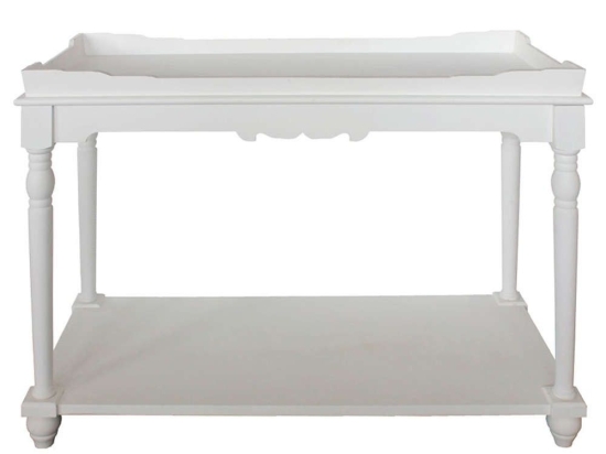 Κονσόλα La Poupee 05-0553 106x50,8x79,5cm Antique White Ξύλο