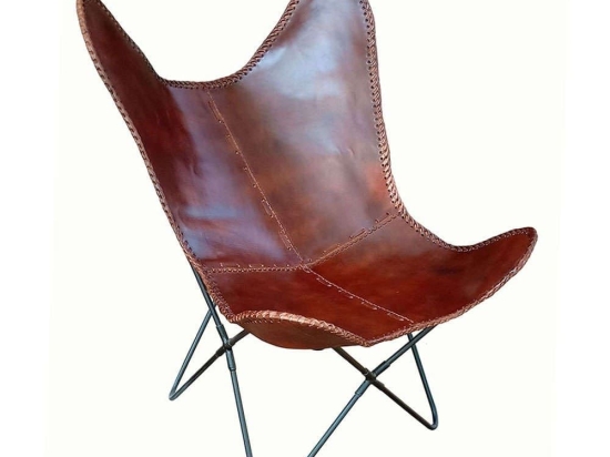 Πολυθρόνα Mariposa 01-3104 70x70x90cm Cognac