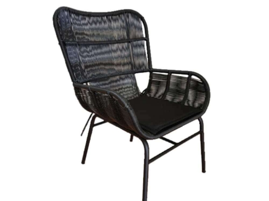 Πολυθρόνα Nera 22-0040 65x70x94cm Black