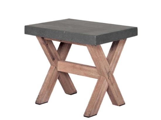 Σκαμπό Camiro 22-0065 50x40x45cm Cement